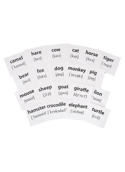 Запоминай английские слова. Animals / Животные. Набор из 20 карточек - фото 3