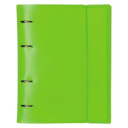 Тетрадь на кольцах в клетку Hatber, Diamond Neon, 120 листов, зеленая - фото 2