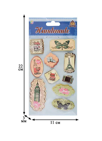 Наклейки бумажные, Европа 126 - фото 2