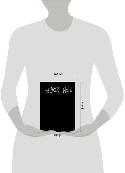 Книга для записей А5 64л "Black Note (твердая обложка)" с черными страницами - фото 5