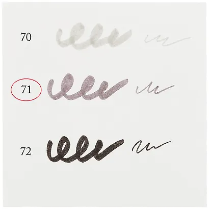 Маркер акварельный "Сонет", двухсторон., кисть и тонкий наконечник, сиренево-серый, сонет - фото 3