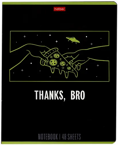 Тетрадь в клетку Hatber, "Люблю людей", 48 листов, в ассортименте - фото 3