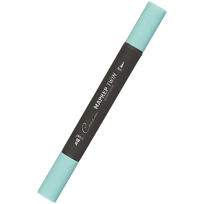 Маркер художественный "Сонет" бирюзовый светл., двухсторон., тонк. и широк.долото, Сонет - фото 1