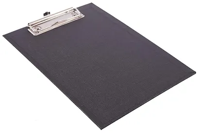 Планшет A5 черный картон 2,5 мм, покрытие ПВХ 150 мкм, ширина прижима 10 см - фото 2