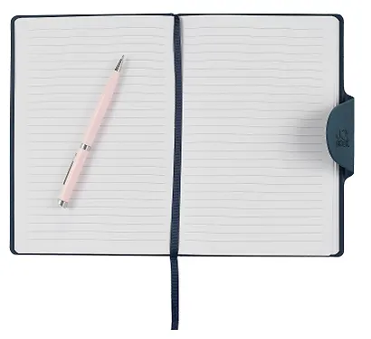 Книга для записей. А5 80л лин. "Snap book. No 6" иск.кожа, тв.переплет, магн. клапан, термотеснение, ляссе, инд. уп. - фото 3