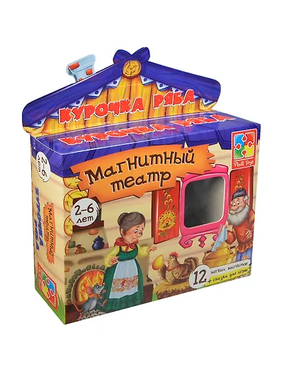 Игра, ТМ Vladi Toys, Магнитный театр Курочка Ряба, Мультиколор - фото 1