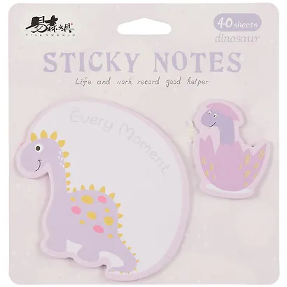 Закладки самоклеящиеся 2*40л "Дино" - фото 2