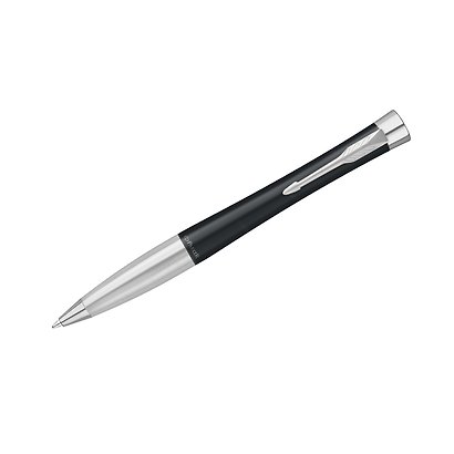 Ручка подарочная шариковая синяя, Urban Twist Black CT, Parker - фото 4