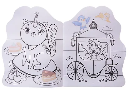 Принцесса. Раскраска с наклейками! - фото 2