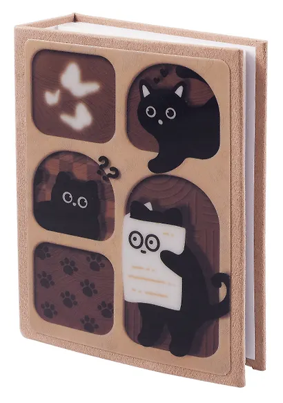 Фотоальбом на 100 фото «Котик черный с бабочками», 10 х 15 - фото 2