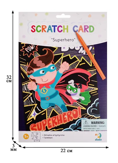 Набор для творчества Dodo Гравюра Супергерой - фото 2