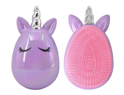 Расческа для волос единорог (сиреневая) (12см) (BHB1-02) (Shinewell) - фото 1