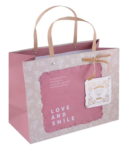 Пакет А4 32*25.5*15 "Gray flouers" жен., бум.мат.ламинат - фото 1