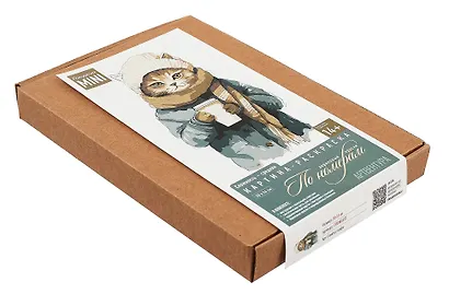 Набор для творчества. Картина-раскраска по номерам "Кот Семён с кофе", 20 х 14 см - фото 2