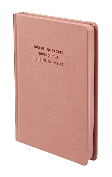 Ежедневник недат. А5 160л "Буйвол" пепельно-розовый, бежевый, кожзам, тв.переплет, блинтовое тиснение, офсет, ляссе - фото 3