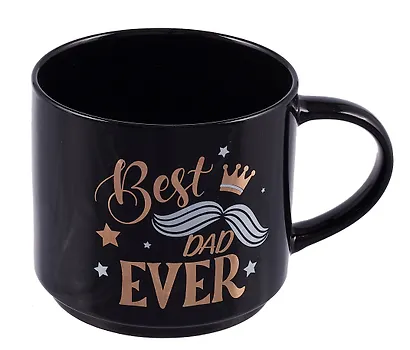 Кружка в подарочной упаковке Best Dad ever (черная) (коробка) (керамика) (12-topsun-202409-03) - фото 2