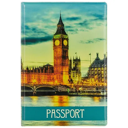 Обложка для паспорта London Вечерний город (ПВХ бокс) - фото 1
