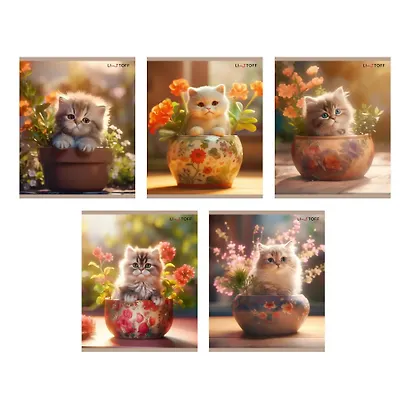 Тетрадь в клетку Listoff, "Пушистые и красивые", 48 листов, в ассортименте - фото 1