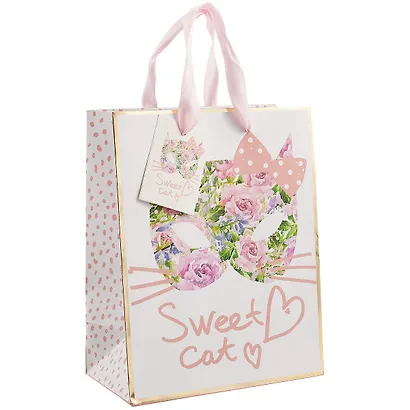 Пакет А5 23*18*10 Sweet Cat жен., бум.мат.ламинат - фото 1