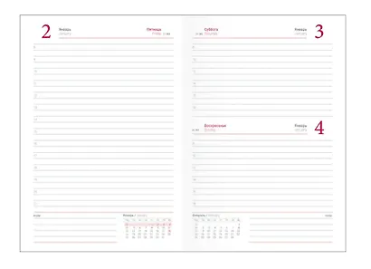 Ежедневник дат. 2026г. А5 176л "Berlin" коричневый, иск.кожа, тв.переплет, обл.поролон, прострочка, ляссе - фото 10