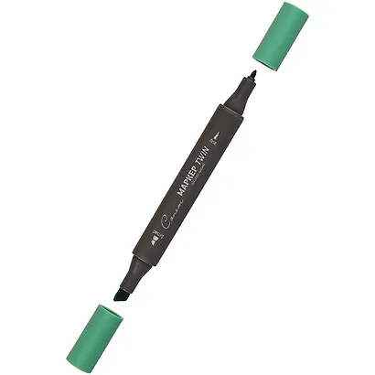 Маркер художественный "Сонет" виридоновый, двухсторон., тонк. и широк.долото, Сонет - фото 2