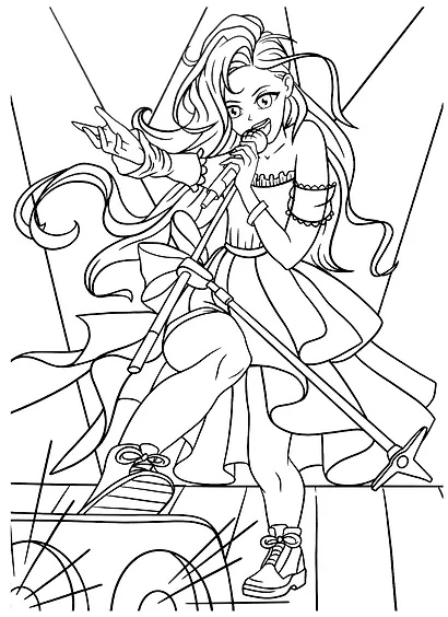 БОЛЬШАЯ АНИМЕ РАСКРАСКА - фото 3