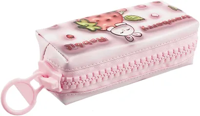 Пенал с большой молнией "Каваи" эффект 3D, ассорти - фото 4