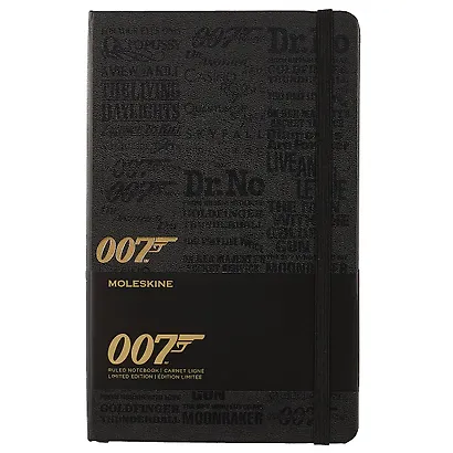 Записная книжка Moleskin James Bond Large, 96 листов, чёрная, А5 - фото 1