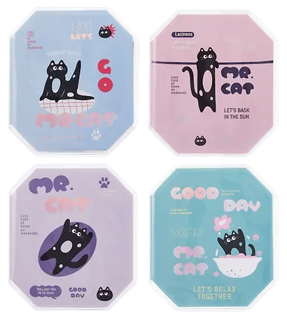 Записная книжка 8,6*4,6, 80 листов в линейку, "Cats", в ассортименте, Yoi - фото 1