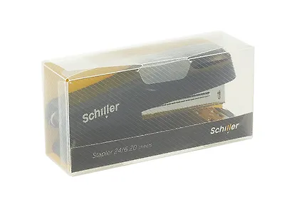 Степлер Schiller, № 24/6, 20 листов, чёрный, эргономичный, пластиковый - фото 7