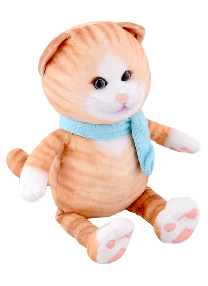 Мягкая игрушка НГ 2023 Кот Рыжик в Шарфе (20 см) (MT-MRT022211-1-20) - фото 2