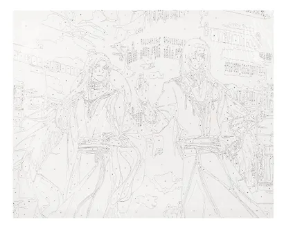 Картина по номерам на подрамнике 40х50 см. Благословение небожителей. Искатель цветов - фото 3