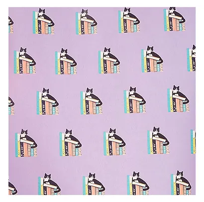 Бумага упаковочная 70*100см "Котнакнигах" инд.уп. - фото 2