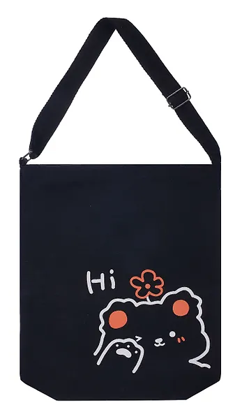 Сумка-шоппер на молнии Kawaii Мишка Hi (текстиль) (40х33) (12-11525-B003) - фото 1