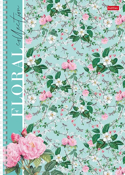 Тетрадь в клетку Hatber, Floral collection, А4, 80 листов, в ассортименте - фото 3
