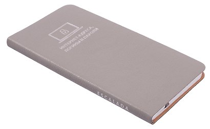 Записная книжка «Наппа» А7, 56 листов в линейку, серый, Escalada - фото 2