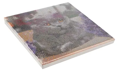 Алмазная мозаика (классическая) с подрамником, с полным заполнением, с квадратными стразами "Важный кот", 20 х 20 см - фото 3