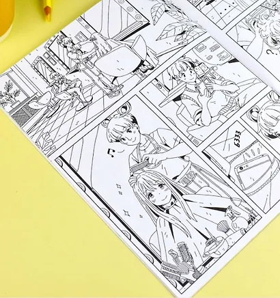 Веселые комиксы. Манга. Раскраска - фото 4