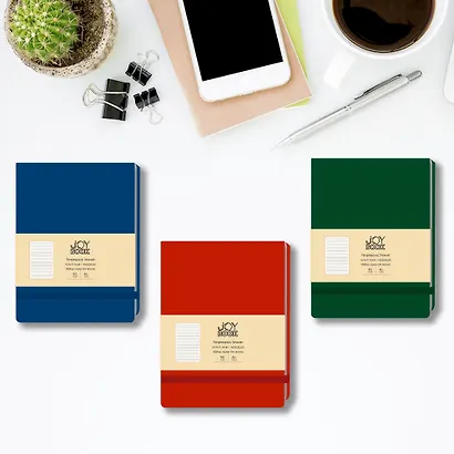 Блокнот А6 100л лин. "Joy Book. Заколдованный лес" иск.кожа, тонир.блок, скругл.углы, горизонт.резинка, карман, инд.уп. - фото 4