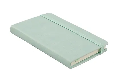 Книга для записей А6- 96л кл. "Joy Book. Сахарный лед" иск.кожа, тонир.блок, скругл.углы, ляссе, резинка, карман на задн.форзаце - фото 3