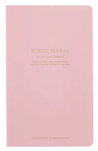 Тетрадь 130*210, 40 листов в линейку "Blossom" розовый, сшивка - фото 1