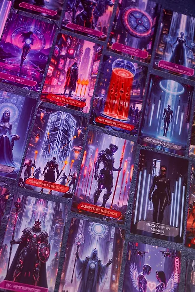 Кибертаро. 78 карт и книга по QR-коду - фото 8