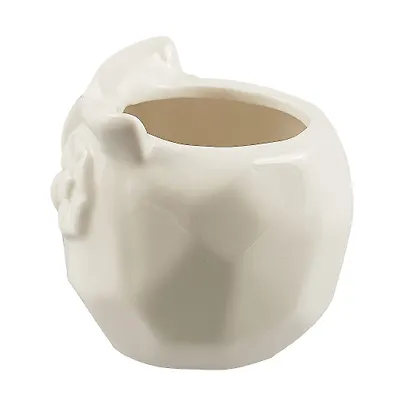 Кашпо Сова (белая) (керамика) (8х8) (12-06650-202306-102) - фото 3