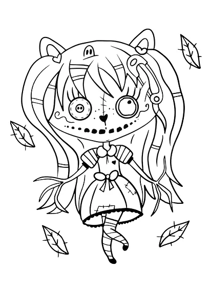 МАКСИ-РАСКРАСКА. УЖАСНЫЕ НЯШКИ - фото 3