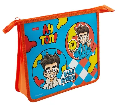 Папка для тетрадей А5 2 отделения "Влад А4" 205*240*65, пластик, молния - фото 4