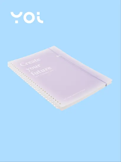 Тетрадь В5 70 листов в клетку "Light and Poem", резинка, в ассортименте, Yoi - фото 5