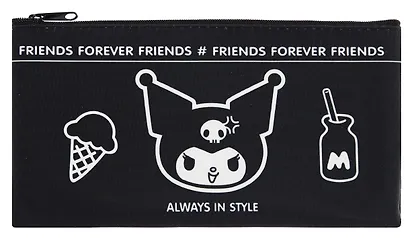 Пенал-косметичка "Kuromi. Черная серия" 20,5*10,8см полиэстер - фото 1