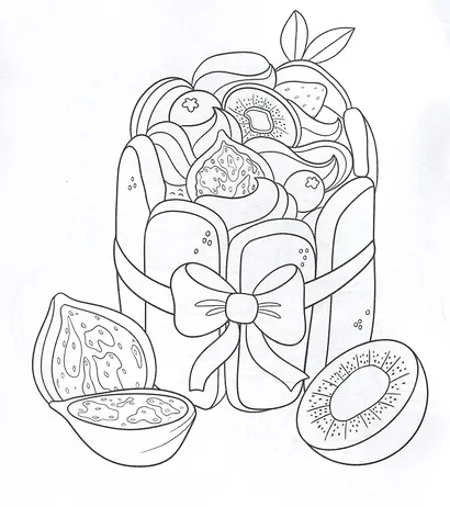 Сладости. Раскраска для девочек - фото 3