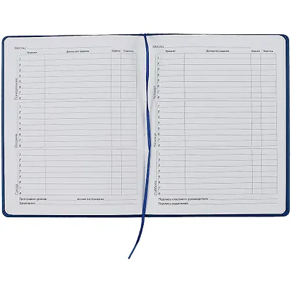 Дневник школьный Listoff, Diary mix, синий - фото 2