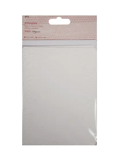 Набор для творчества Набор д/создания открыток с конвертом 4шт тиснение бабочки - фото 1